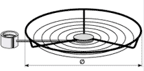 Корзина сетчатая c кронштейном диаметром 350 мм. Корзина сетчатая с кронштейном диаметром 450 мм